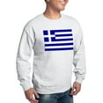 thumbnail image 4 of CafePress - Greece Flag Sweatshirt - Crew Neck Sweatshirt, 4 of 5