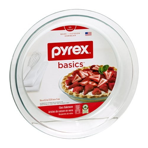 Pyrex Glass Bakeware Round Pie Plate 9 x 1.2"" (Pack of 12)