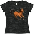 thumbnail image 3 of Inktastic Wild mustang horse galloping Women's T-Shirt, 3 of 5