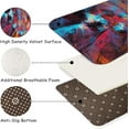 thumbnail image 5 of 2 Pieces Kitchen Rugs, Abstract Anti Fatigue Non Slip Foam Cushioned Art Colorful Painting Modern Comfort Indoor Floor Mat Runner Rug Set for Laundry Office Sink Bathroom (17"X48"+17"X24"), 5 of 5
