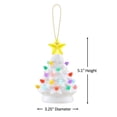 thumbnail image 3 of Mr. Christmas 5" Nostalgic Ceramic Lit Tree Ornament, White, 3 of 5