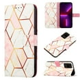 thumbnail image 1 of SaniMore Case for Samsung Galaxy S23 Ultra 6.8" 2023, PU Leather Case Luxury Marble Pattern Flip Kickstand Magnetic Clasp Cash Pocket Crossbody Lanyard Fashion Case for Girls Women, Pink/White, 1 of 10