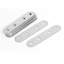 Uxcell Straight Repair Joining Mending Flat Plates Brackets 80mmx17mmx1.5mm 8pcs