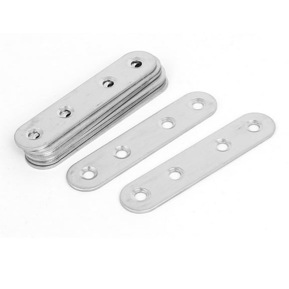 Uxcell Straight Repair Joining Mending Flat Plates Brackets 80mmx17mmx1.5mm 8pcs