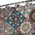 thumbnail image 3 of Multicolor Ethnic Geometric Pattern Shower Curtain 72"x72" ,Bathroom Decorative Shower Curtains Set with 12 Hooks,Modern Waterproof Washable Shower Curtain, 3 of 6