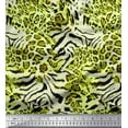 thumbnail image 1 of Soimoi Green Cotton Poplin Fabric Leopard & Wild Animal Skin Fabric Prints by Yard 42 Inch Wide, 1 of 3