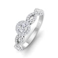 thumbnail image 2 of Certified 3/4 Carat TW Diamond Infinity Engagement Ring in 10k  White Gold (G-H, I2-I3), 2 of 5