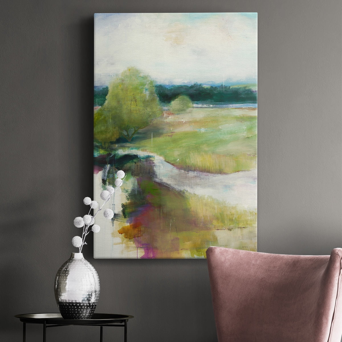 Crossing the Stream Premium Gallery Wrapped Canvas - Ready to Hang