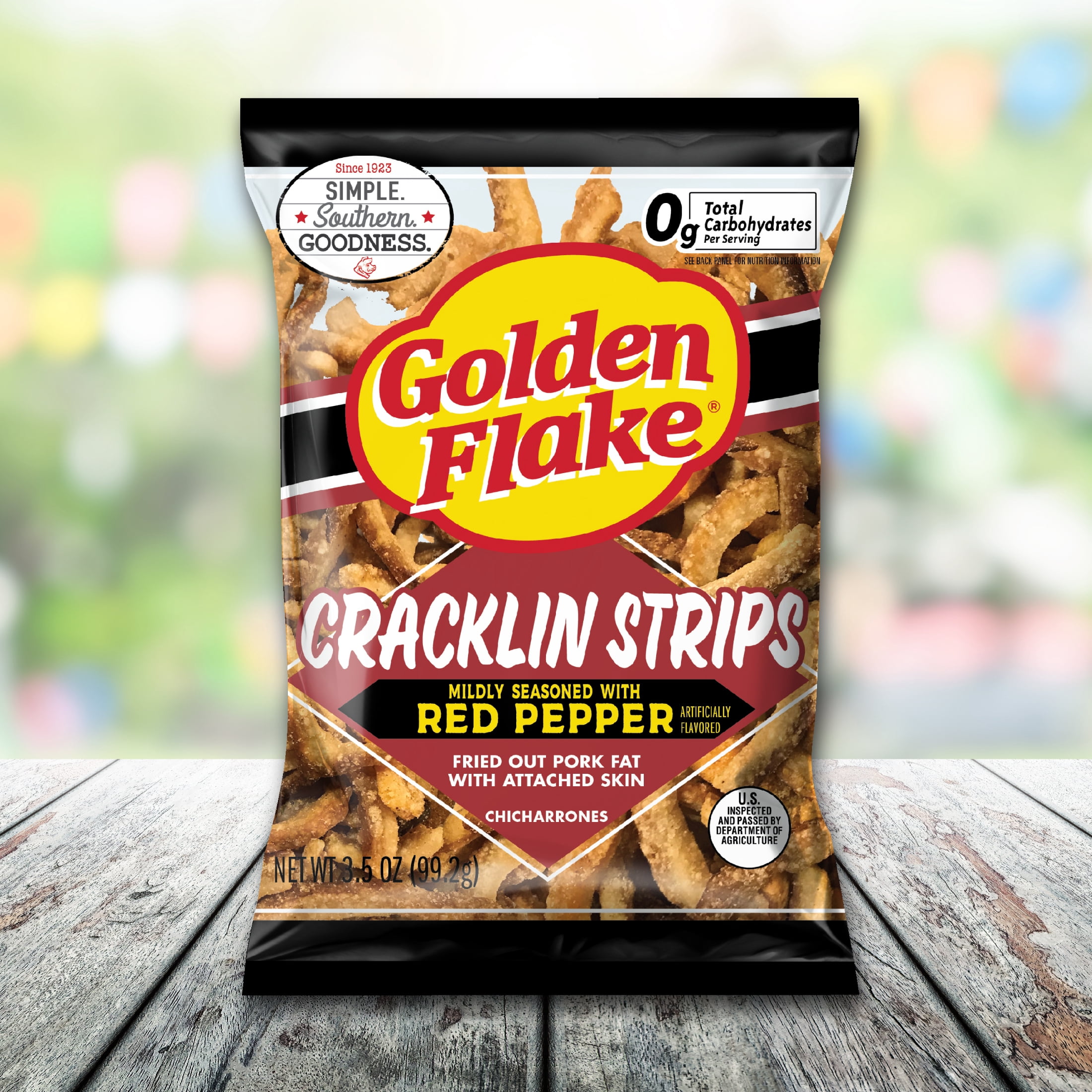 Golden Flake Original Pork Rinds - 4 Oz Bags (Pack Of 12), Gluten-Free, Low Carb, Keto Friendly Snack