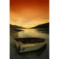 thumbnail image 2 of Old Rowboat At Waters Edge With Sunset Background Poster Print, 2 of 2