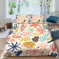 thumbnail image 1 of Home Bedding Set Fish Shell Comforter Cover Set Teen Adult Creative Seafloor Bedspreads,Queen (90"x90"), 1 of 5