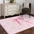 thumbnail image 3 of Area Rugs 2.7'x5', Pink Bow Carpet for Living Room Bedroom Dining Room, Cute Watercolor Girls Cartoon Luxury Throw Kitchen Rugs Non Slip Washable Rectangle Indoor Outdoor Rugs, 3 of 8