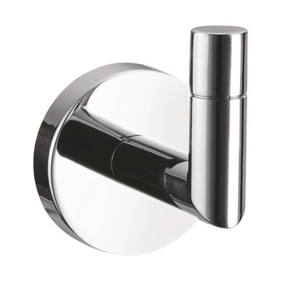 Design House Graz Zinc Polished Chrome Bathroom Robe Hook