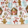 thumbnail image 5 of Staki Christmas Outfits Girls Christmas Dresses for Girls Toddler Xmas Tree Print Dress Long Sleeve Casual Sundress(White,2-3 Years), 5 of 8