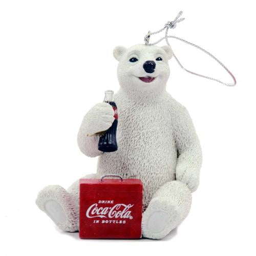 kurt adler coca cola polar bear christmas ornament walmart com coca cola polar bear christmas ornaments