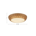thumbnail image 5 of Alora Lighting FM511014RA Merida 2 Light 15" Wide Flush Mount Bowl Ceiling Fixture -, 5 of 7