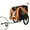 Black+Orange, variant on Large Folding Bike Trailer for Dogs – 100LB Capacity All-Terrain Pet Carrier, Durable Steel Frame for Cycling, Jogging, Camping & Outdoor Adventures, Black- Blue