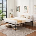 thumbnail image 4 of VECELO 3-Piece Bedroom Sets Include Metal Platform Bed Frame and 2 Black Nightstands, Full Size, 4 of 7