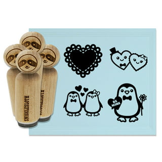 TINY HEART Rubber Stamp~Small Heart Stamp~Wedding~Valentine~Solid Shape  Silhouette Stamp~Love~Heartfelt Mountainside Crafts (34-03)