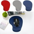 thumbnail image 2 of Tapis de Souris avec Repose-Poignet, Tapis pour Souris Antidérapant, Tapis de Repos en Gel de Silice Antidérapant, Accessoires pour Ordinateur Portable, Bleu Foncé, 2 of 8
