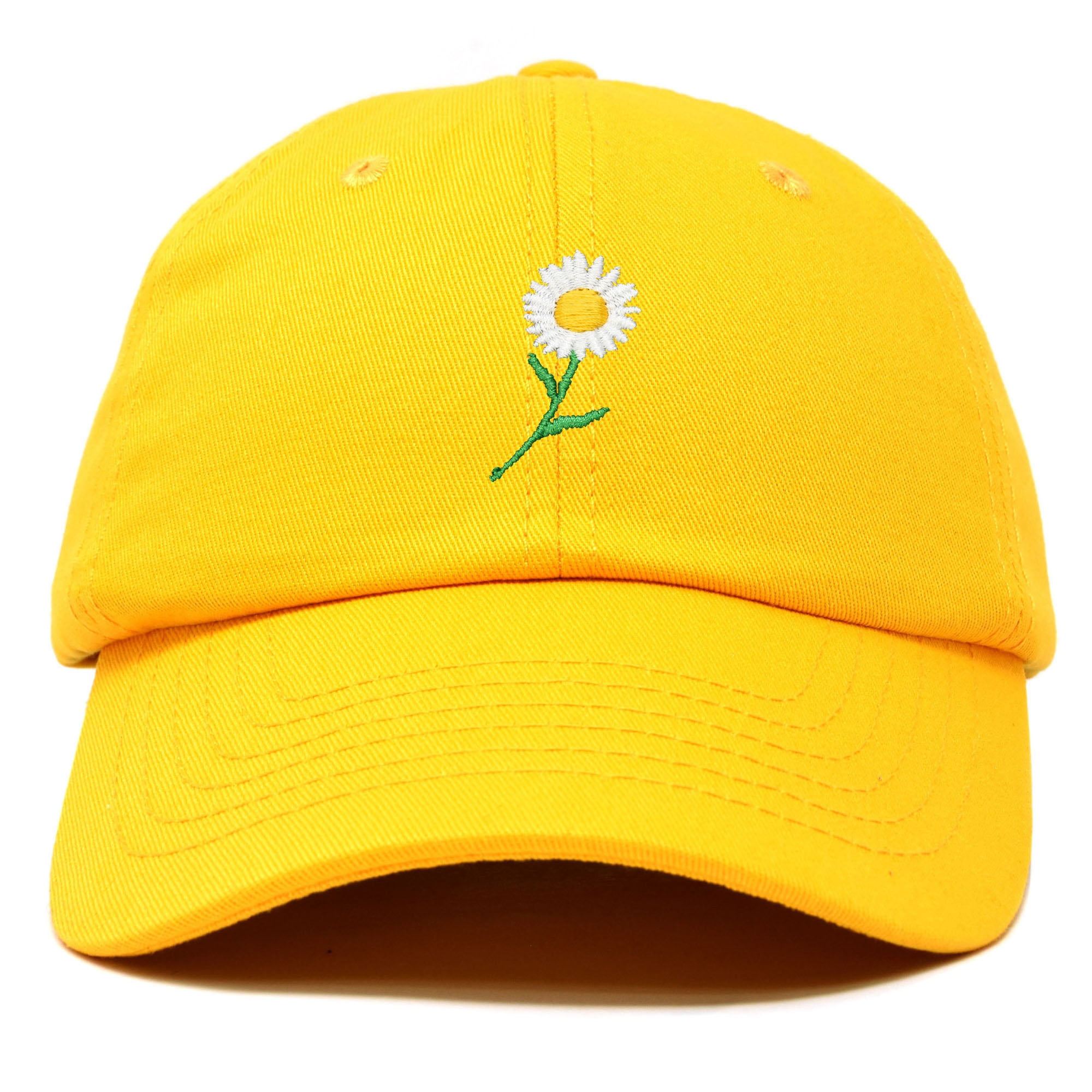 DALIX Daisy Flower Hat Womens Floral Baseball Cap in Gold - Walmart.com