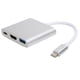 thumbnail image 3 of Adaptador usb c 3 en 1 adaptador usb c convertidor usb c puerto usb c adaptador usb c interfaz multimedia de alta definición adaptador USB C 31 3 en 1 Hub Converter Dock de alta ANGGREK Otros, 3 of 8