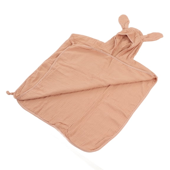 M Buder Children Hooded Towel Baby Cotton Absorbent Cute Cartoon Rabbit Ear Bath Towel for Beach Dusty Pink 31.5 inches / 80 cm Soft Quick Dry Toddler Infant Wrap Cover