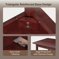 thumbnail image 6 of Aiho 5-Piece Kitchen Dining Table Set for 4 for Dining Room,Burgundy, 6 of 10