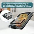 thumbnail image 4 of VINAUO 11x16 Inch Cake Pan with Lid and Handle, Large Non-Stick Baking Pan, Rectangle Cake Carrier for Transport & Serve, 4 of 10