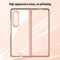 thumbnail image 6 of SaniMore for Samsung Galaxy Z Fold 3 Electroplating Folding Case, Rugged PC High Transparent [Not Yellowing Technology] Full Body Protective Case for Samsung Z Fold 3 Women Men, Clear, 6 of 8