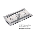thumbnail image 2 of Riwcyla Double Edge Safety Razor Stainless Steel Open Comb Head Men Safety Razor Head Beard Shaving Tool for Barber Male Home Use, 2 of 6