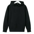 thumbnail image 4 of XXWXYD Teen Girls Hooded Sweatshirt Long Sleeve Solid Color Fleece Pullover Soft Casual Fall Winter Clothes for Kids, 4 of 5
