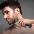 thumbnail image 6 of Vacuum Beard Trimmer for Men, Men’s Electric Stubble Trimmer with LED Display, 20 Length Settings, IPX7 Waterproof, USB Charge, Gifts for Men, Green, 6 of 7