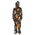 thumbnail image 3 of Vzayyk 4T-14Y Size Aviliable Cozy One-Piece Footless Sleeper Pajama Ghostly Faces, 3 of 8