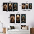 thumbnail image 4 of Designart "Ancient Temple Mystique Consciousness Unveiled III" Abstract Landscape Framed Wall Art Set Of 3 - Gold Abstract Landscapes Frame Gallery Set For Office Decor, 4 of 6