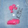 thumbnail image 2 of Barbie Girl's Crewneck T-Shirt & Denim Short Overalls 2-Piece Set (Little Girls, 4-6X), 2 of 12