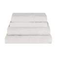 thumbnail image 2 of Superior 4-Piece Cotton Linen Blend Silver Sheet Set, Queen, 2 of 5