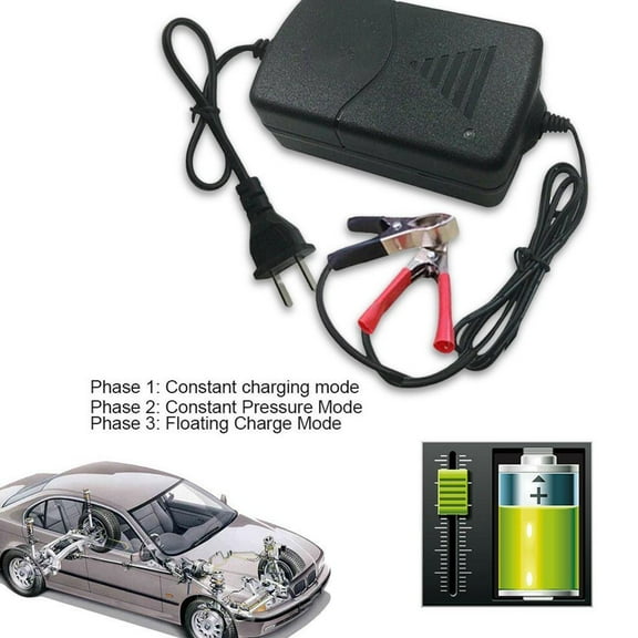 HPDL Auto 12V Trickle RV For Truck ATV Motorcycle Car Battery Charger Maintainer UK N