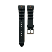 TIMEX 19MM BLACK IRONMAN TRIATHLON VINTAGE RUBBER SPORT WATCH BAND STRAP