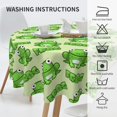 thumbnail image 5 of Frog Tablecloth Round 60 Inch Table Cloth Cover Mat Holiday Party Decoration for Dining Room Home Kitchen Picnic, 5 of 6
