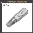 thumbnail image 3 of Uxcell 10pcs 1/4" Hex Shank SQ3 Head 1" Length S2 Square Head Screwdriver Bit, 3 of 6
