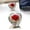 Red, variant on Acrylic Rose Heart Statues, 2D Rose Heart Figurine Ornament, Lovely Heart Figurines Sculptures for Home Office Table, Living Room Centerpiece Acrylic Heart Sculpture Statue Red 1Pcs