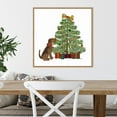thumbnail image 6 of Amanti Art Christmas Dogs Bone Tree Framed Canvas Wall Art Print, 6 of 7