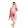 thumbnail image 1 of Vestido Corto Plisado Casual Cruzado Escote V Manga Larga THE DIFFERENT SOCIETY Side B collection Vestido corto plisado, formal, casual, 1 of 4