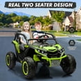 thumbnail image 2 of CazToi 24V 2 Seater Kids UTV with Tent 4WD Remote Control 3 Speed 110 LBS Capacity, 2 of 7