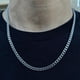 thumbnail image 2 of Collar clásico de acero inoxidable para hombre y mujer, cadena larga de 3 a 7 MM de ancho, joyería 2021, 2 of 5