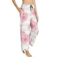 thumbnail image 2 of Disketp Cartoon Pig Print Women'S Comfy Pajama Pants Casual Drawstring Palazzo Lounge Wide Leg Pants, 2 of 9