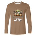 thumbnail image 5 of Frnrwgo Men's Halloween Graphic T-Shirt Long Sleeve Crew Neck Pullover Casual Tee for Fall, 5 of 5