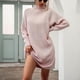 thumbnail image 3 of Suéter largo para mujer, suéter informal de gran tamaño, vestido de mujer, suéter de punto de cuello alto de color sólido para otoño, suéter largo grueso para mujer, sudadera elegante de, 3 of 6