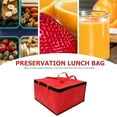 Large Insulated Thermal Pizza Warmer Bag, Foldable Grocery Tote with Aluminum Lining for